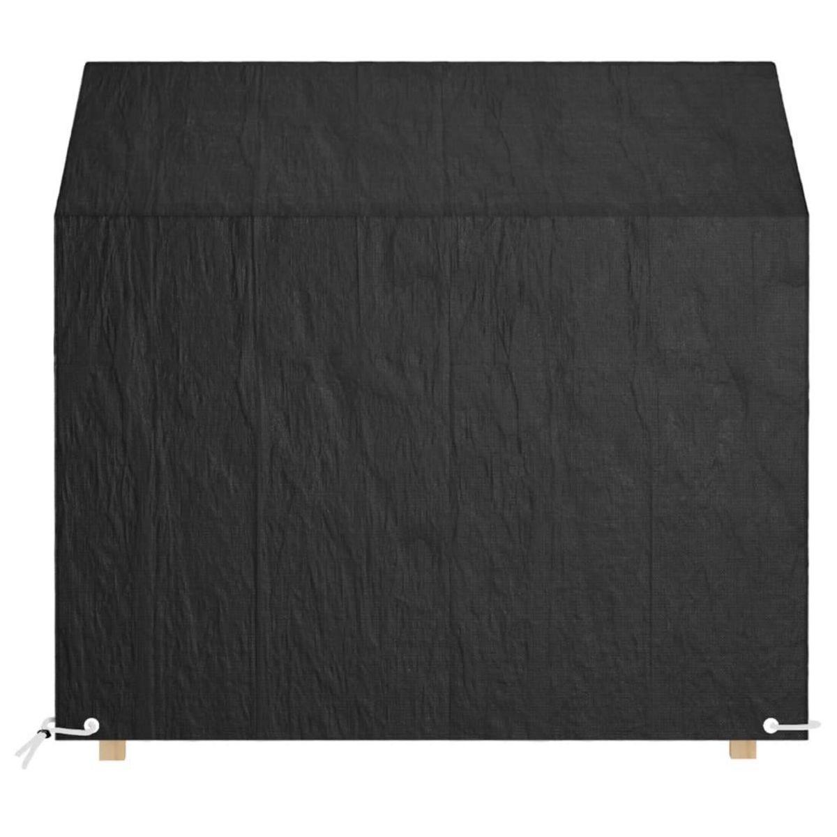 VIDAXL Housse de banc de jardin 8 œillets 130x70x70/88 cm polyethylene
