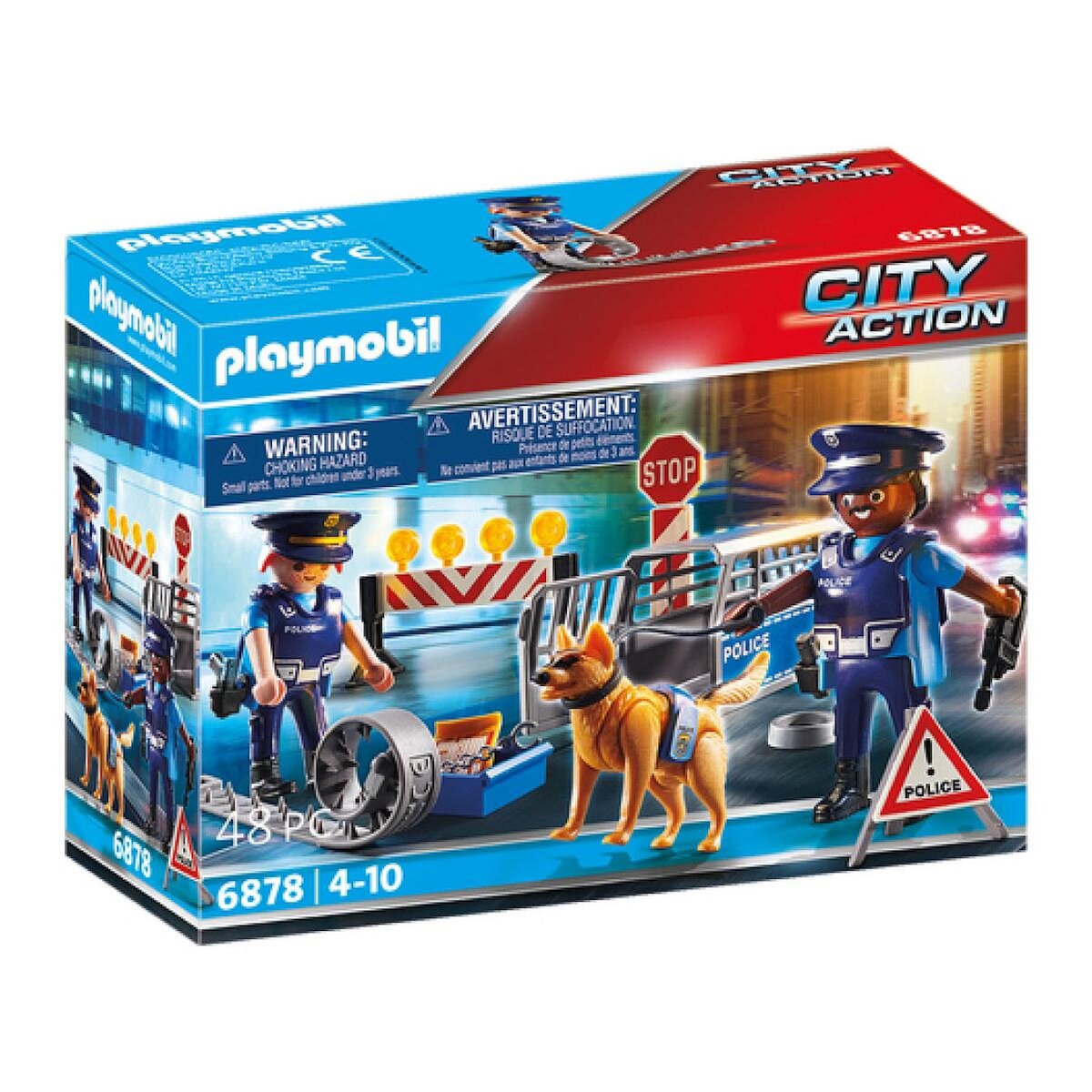 PLAYMOBIL 6878 Barrage de police city action