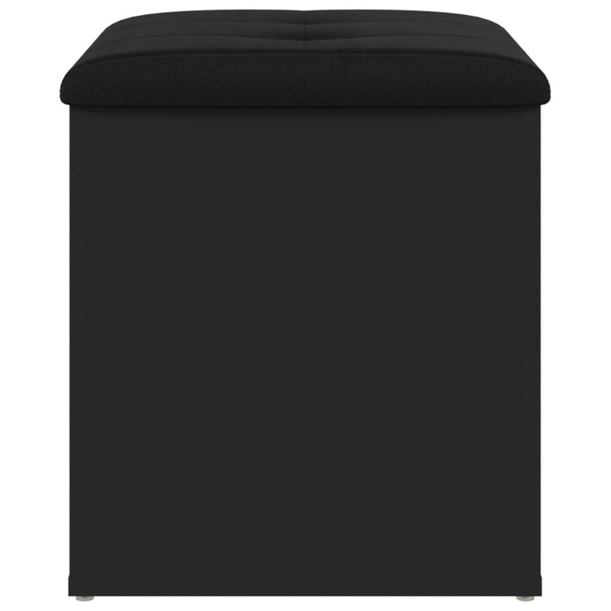 Voir la diapositive 5 : VIDAXL Banc de rangement noir 42x42x45 cm bois d'ingenierie
