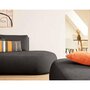 Voir la diapositive 3 : LISA DESIGN Santorini - canapé modulable d'angle gauche + pouf - 5 places - en tissu texturé
