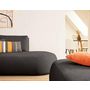 Voir la diapositive 3 : LISA DESIGN Santorini - canapé modulable d'angle gauche + pouf - 5 places - en tissu texturé