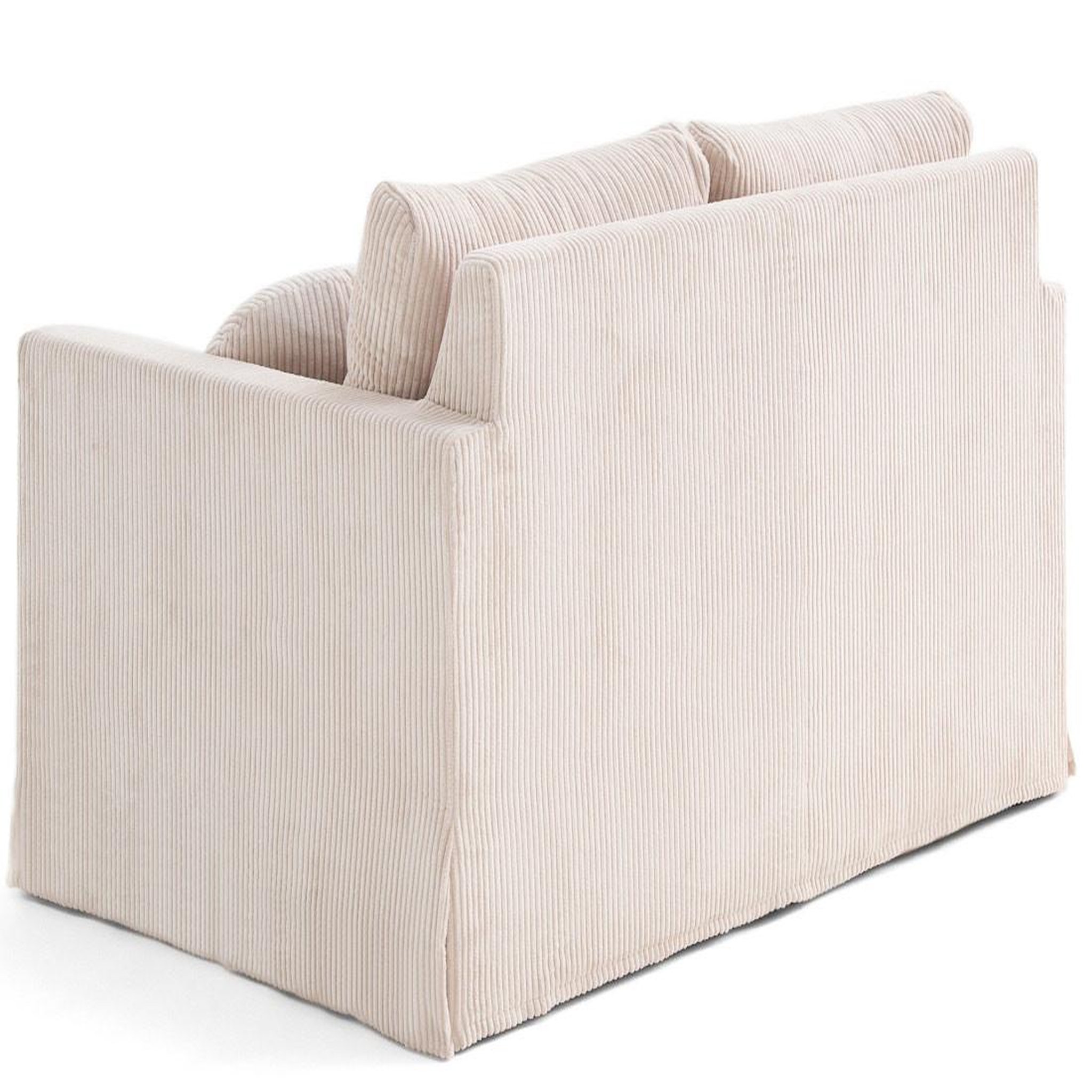 Voir la diapositive 5 : LISA DESIGN Serena - canapé droit déhoussable 2 places en velours côtelé