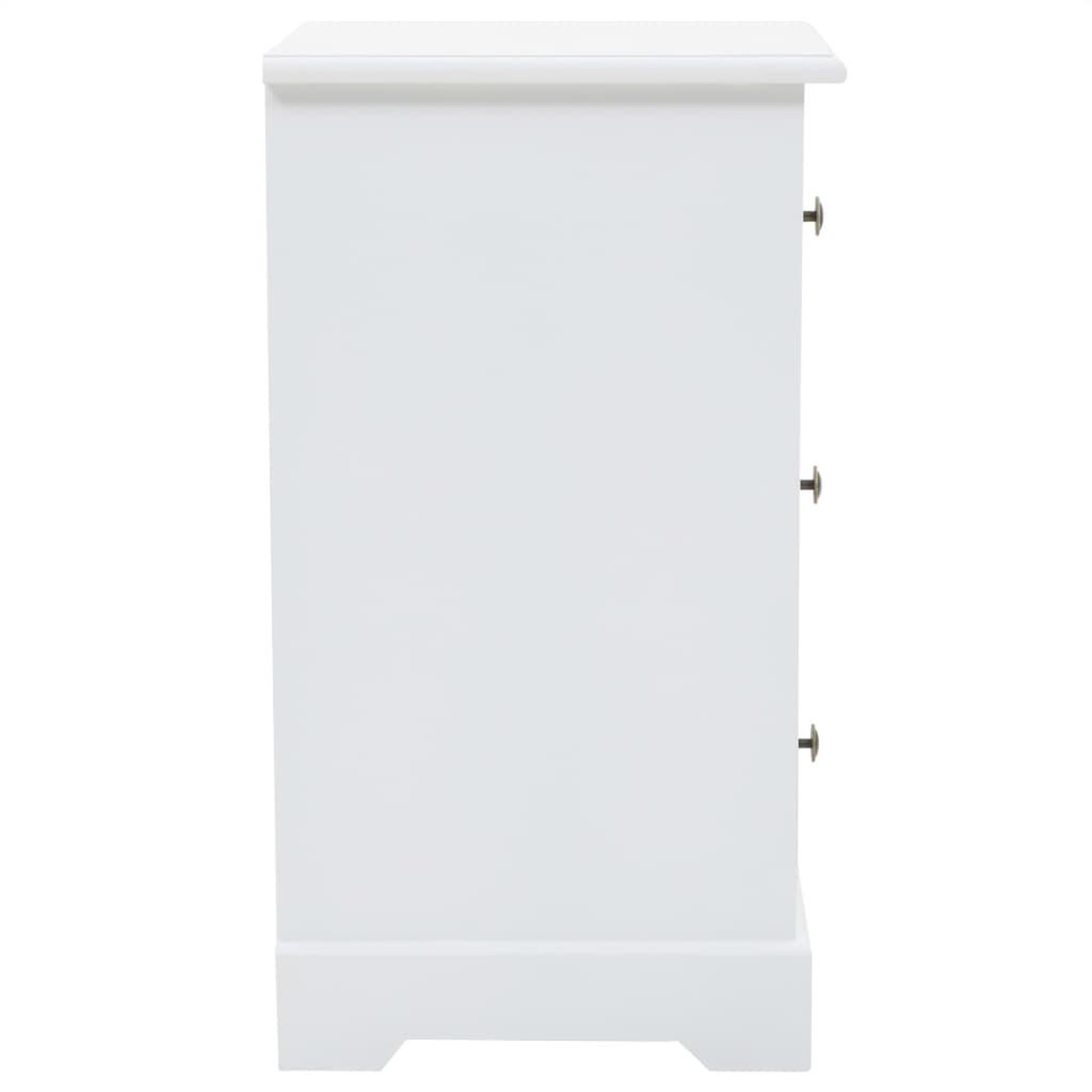 Voir la diapositive 3 : VIDAXL Table de chevet mdf et bois de pin 35x32x59 cm