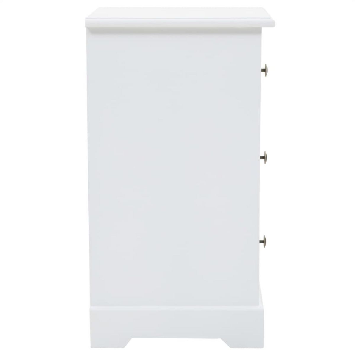 VIDAXL Table de chevet MDF et bois de pin 35x32x59 cm