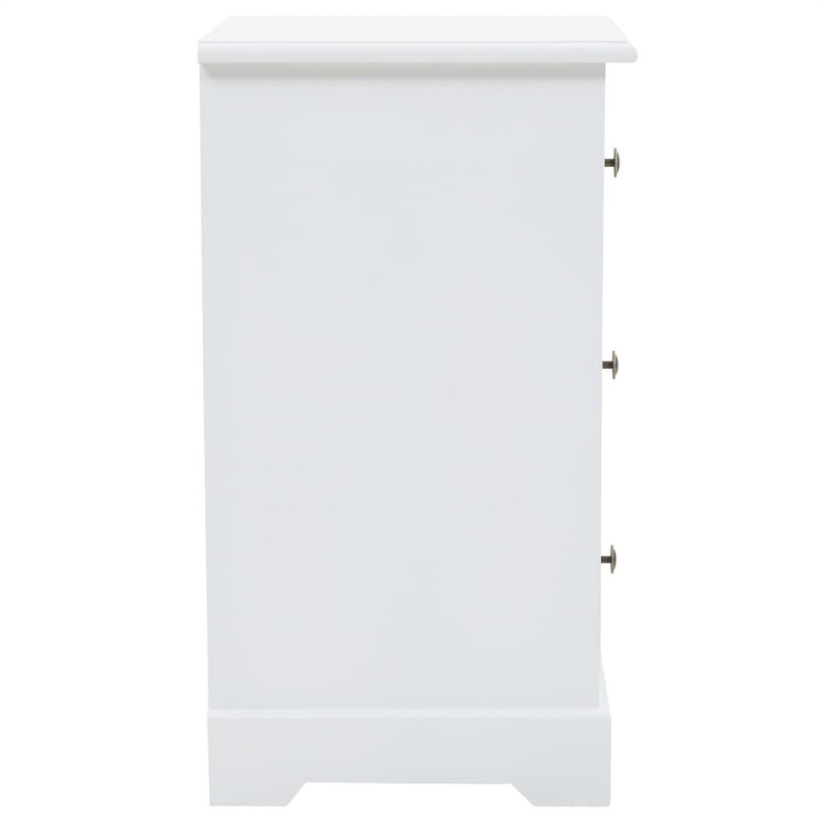 VIDAXL Table de chevet MDF et bois de pin 35x32x59 cm