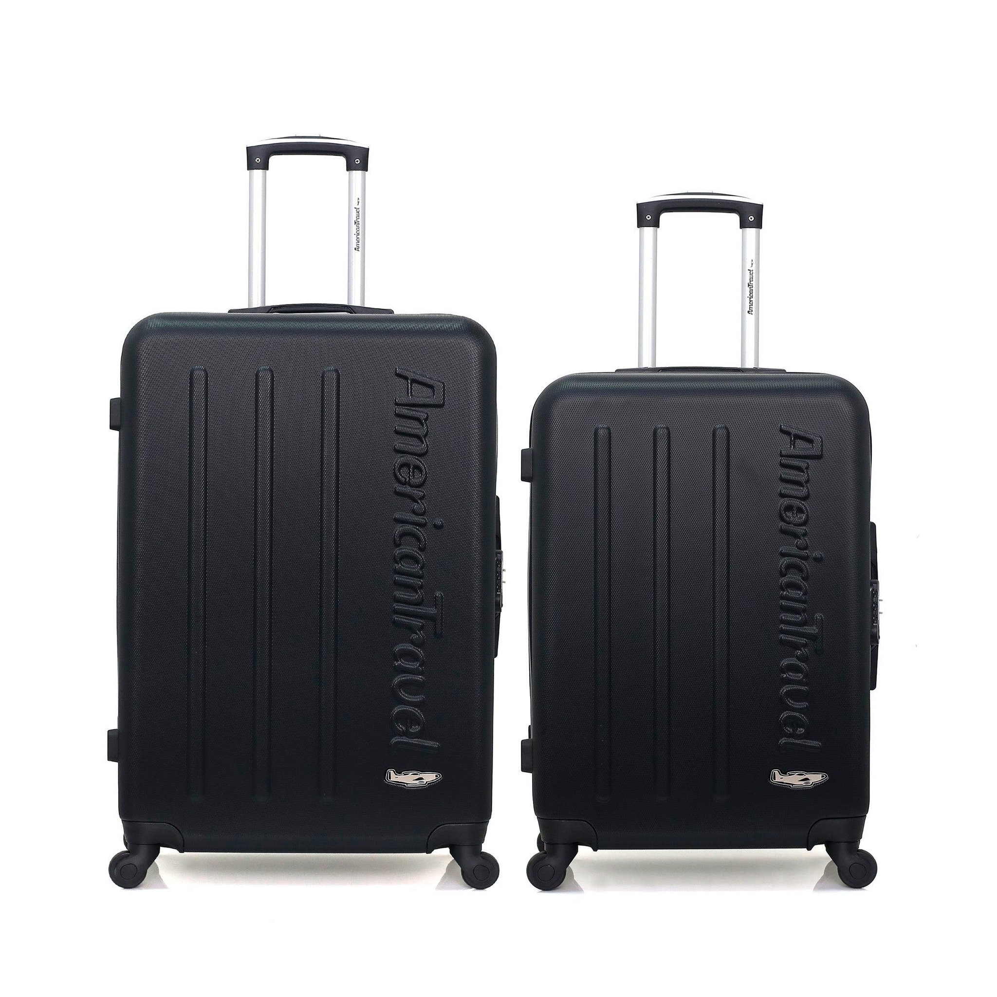 AMERICAN TRAVEL American travel  - lot de 2  -  valise grand format et valise weekend bronx