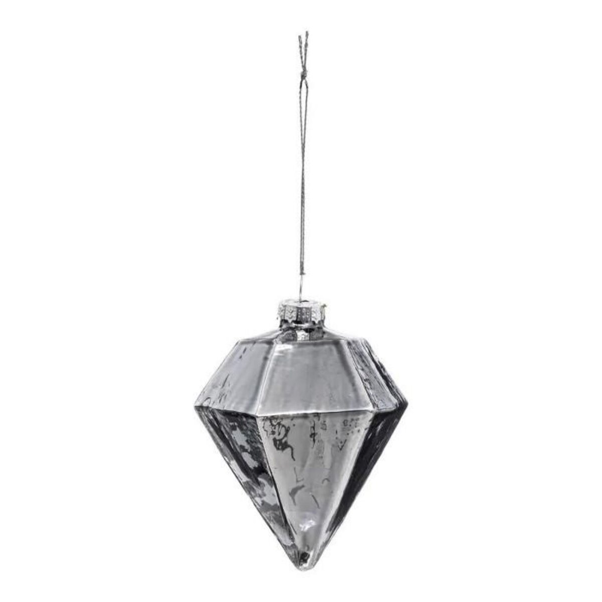 ATMOSPHERA Sujet de Noël Déco  Diamant  9cm Argent