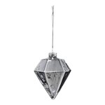 ATMOSPHERA Sujet de Noël Déco  Diamant  9cm Argent