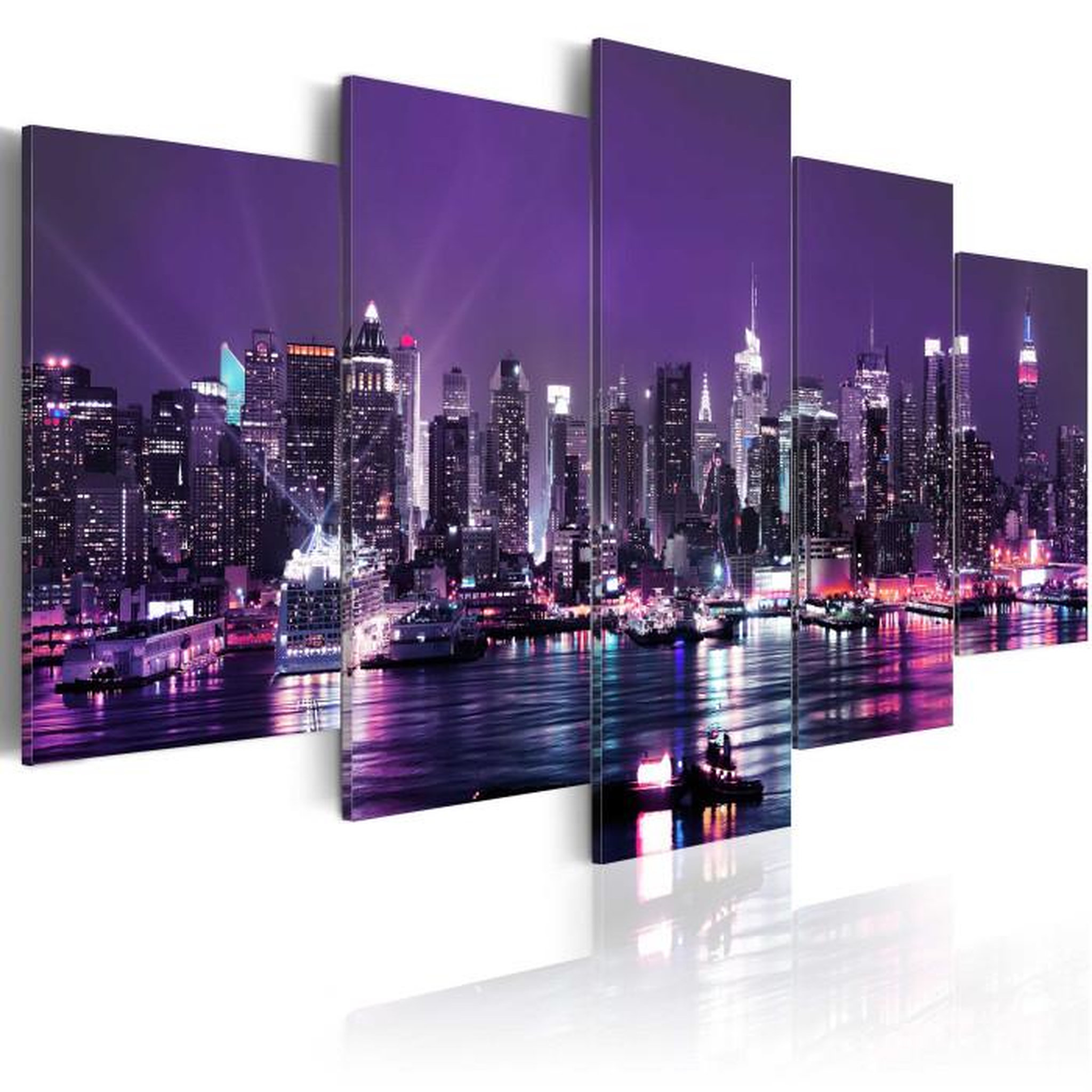 Paris Prix Tableau Imprimé  Purple Sky. Coloris disponibles : Multicolore