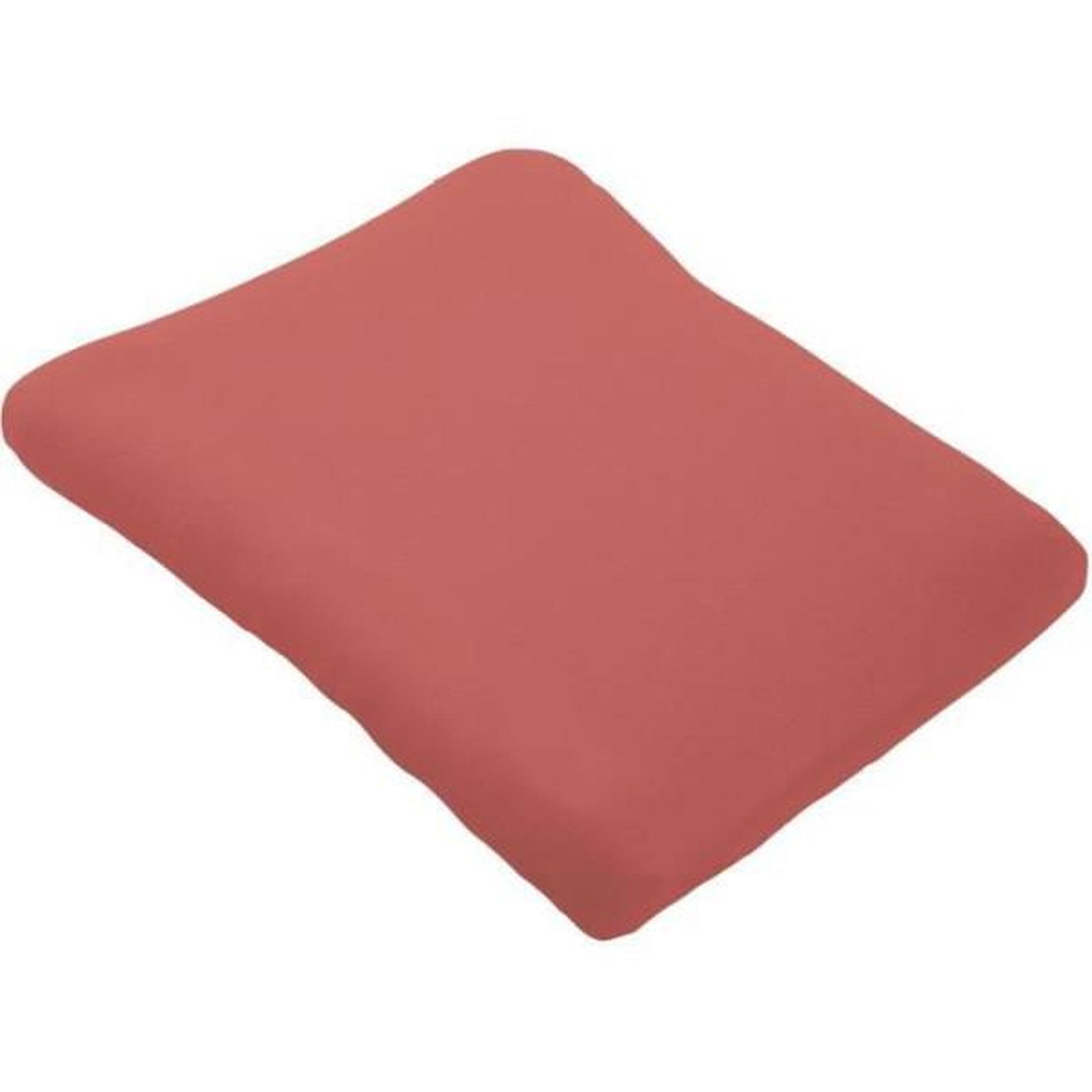 Voir la diapositive 2 : DOMIVA Lot de 2 housses de matelas a  langer en éponge bouclette - Blanc / Terracotta - 50 X 75 cm