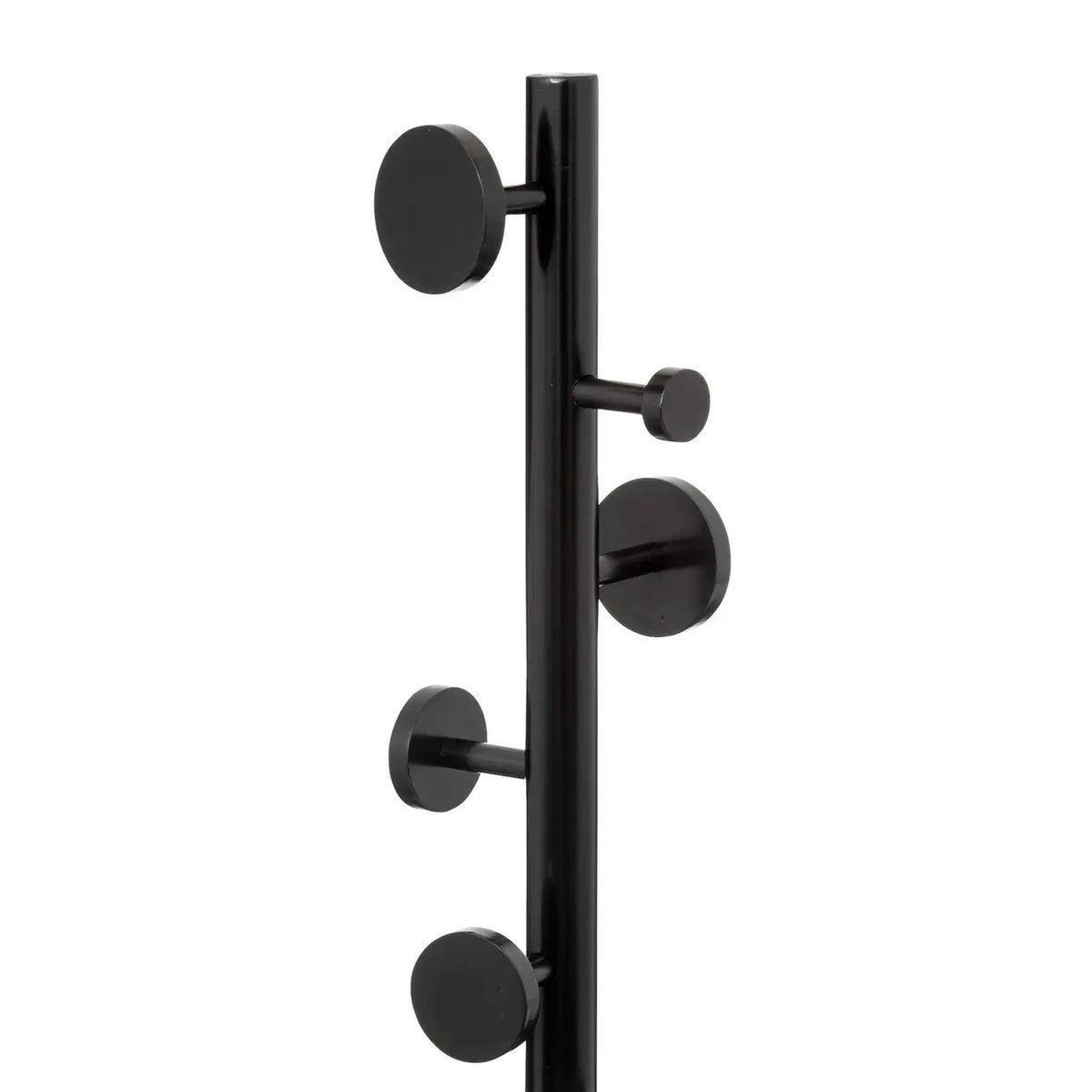Voir la diapositive 2 : FIVE Porte-manteau 8 crochets  cercle  176cm noir