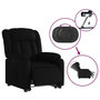 Voir la diapositive 5 : VIDAXL Fauteuil inclinable electrique noir similicuir