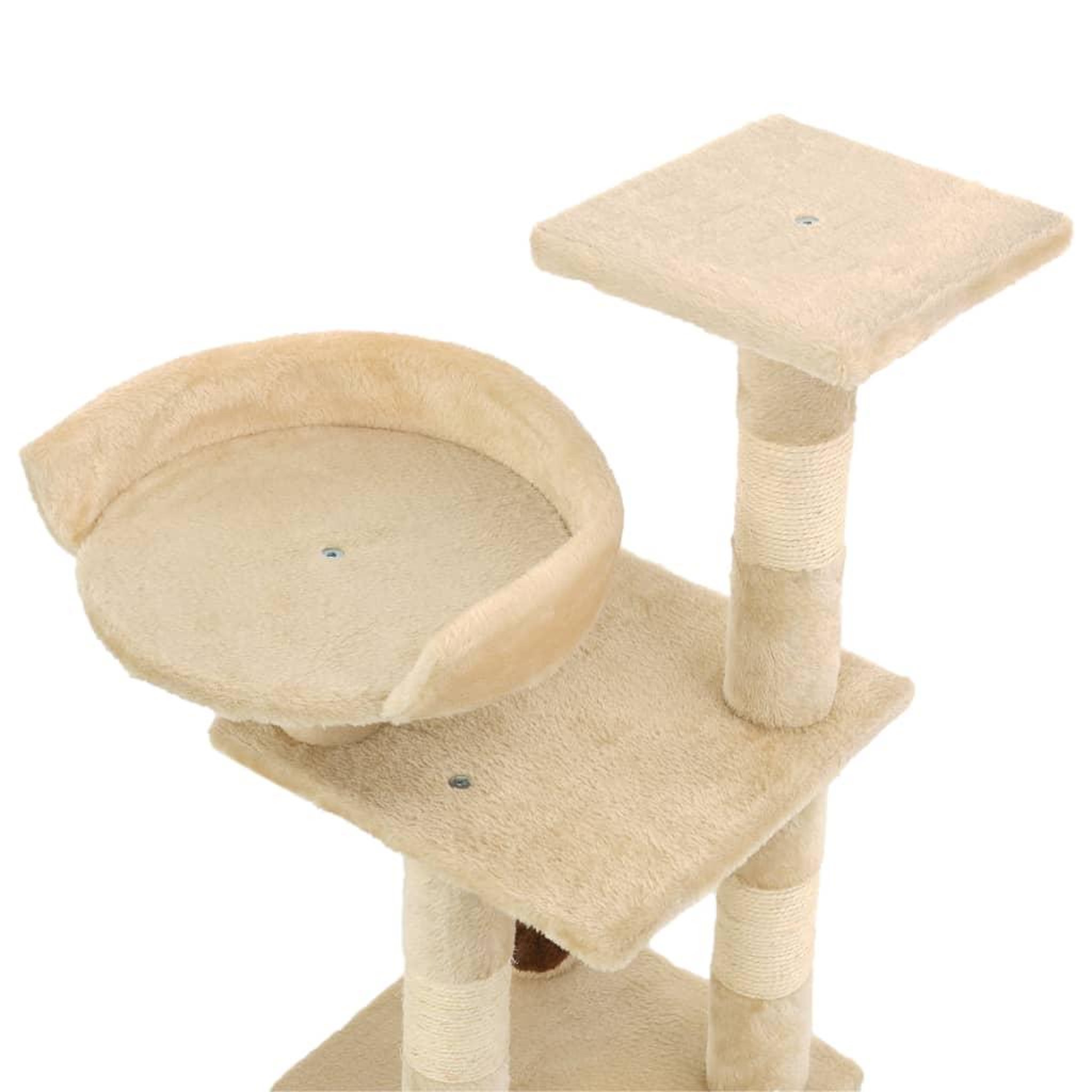 Voir la diapositive 4 : VIDAXL Arbre a chat avec griffoirs en sisal 65 cm Beige