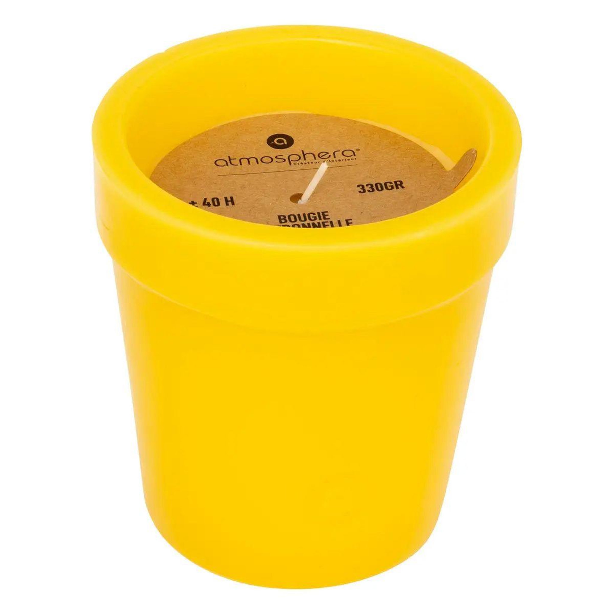 Voir la diapositive 2 : ATMOSPHERA Bougie parfumée  gini  330g citronnelle