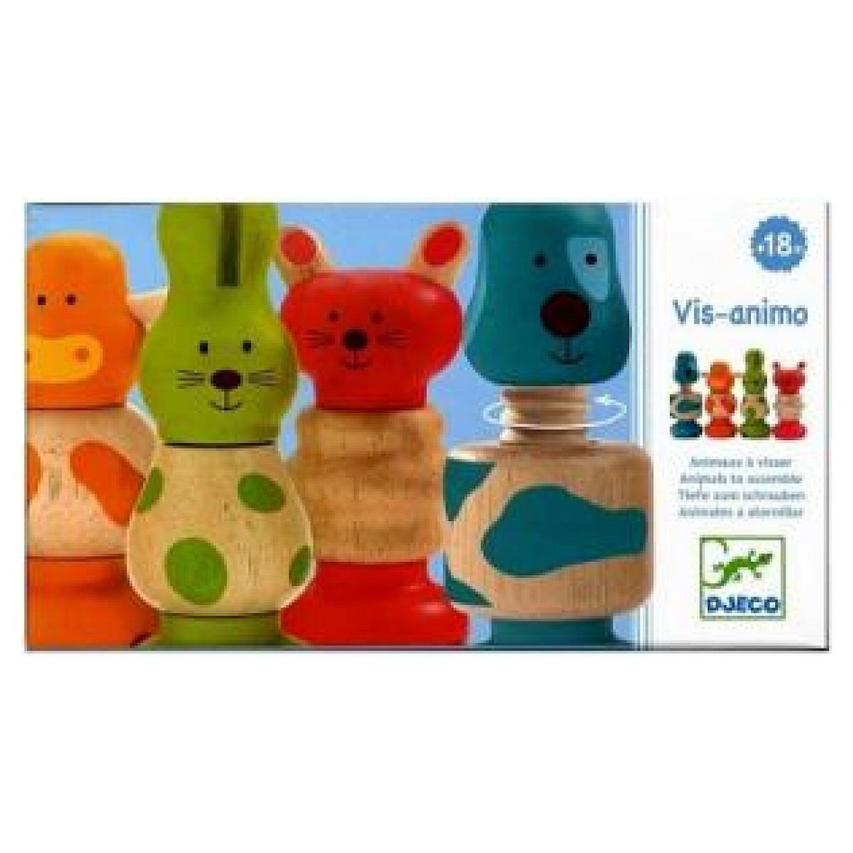 Djeco DJ06304 Jeu educatif en bois Vis Animo