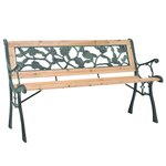 VIDAXL Banc de jardin 122 cm Bois