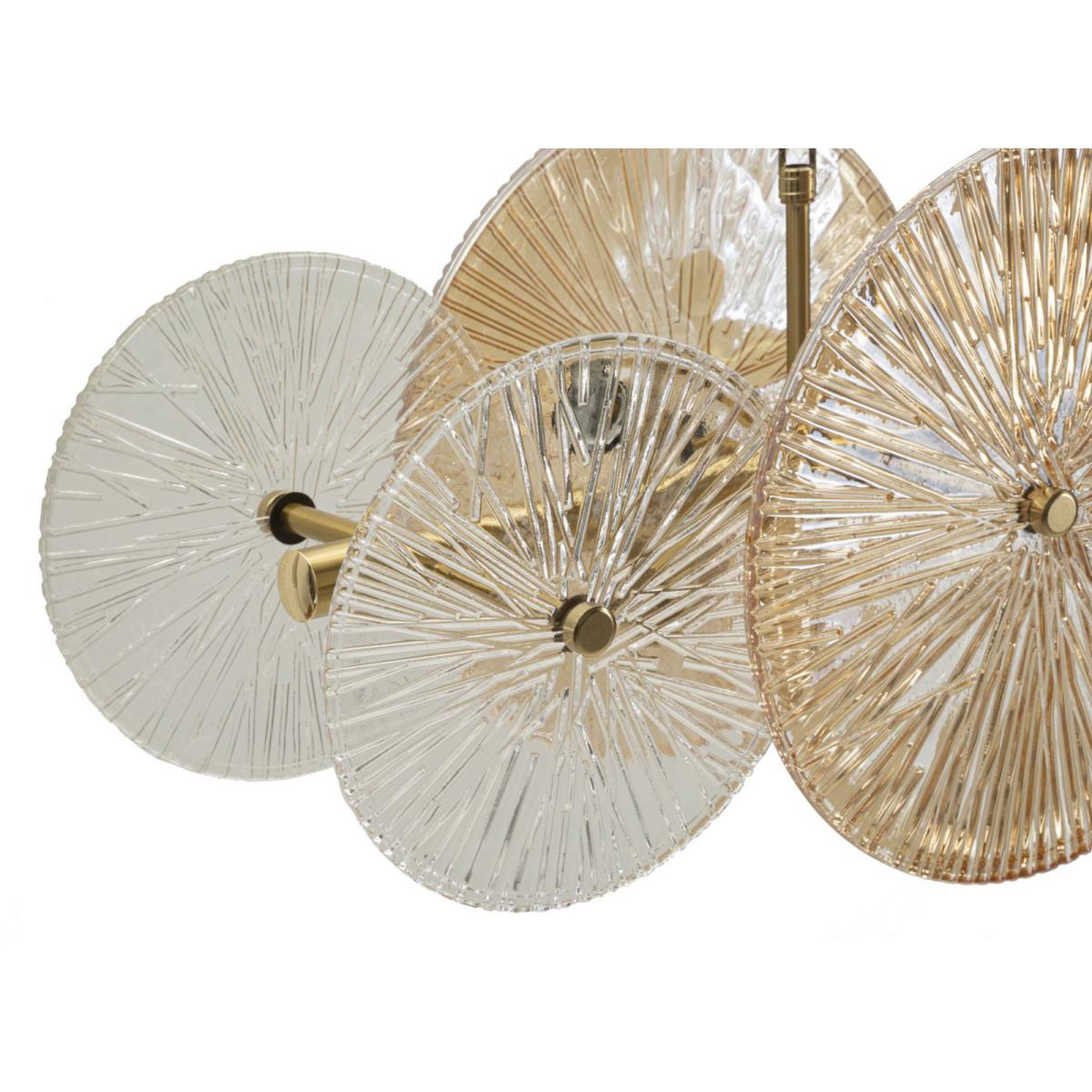 Voir la diapositive 3 : Paris Prix Suspension design en verre  osaka  100cm or & transparent