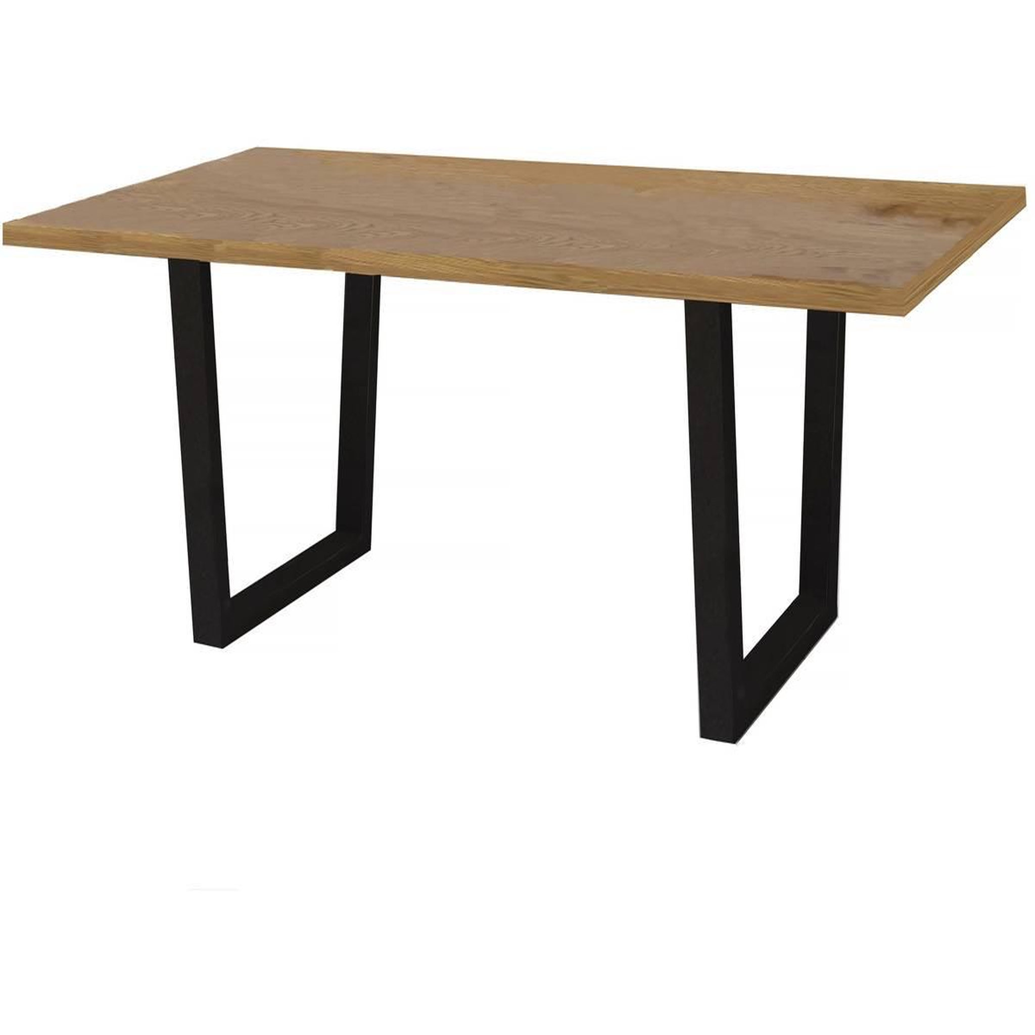 Voir la diapositive 1 : Habitat et Jardin Table repas  hollywood  - 200 x 100 x 76 cm - couleur: chêne / noir