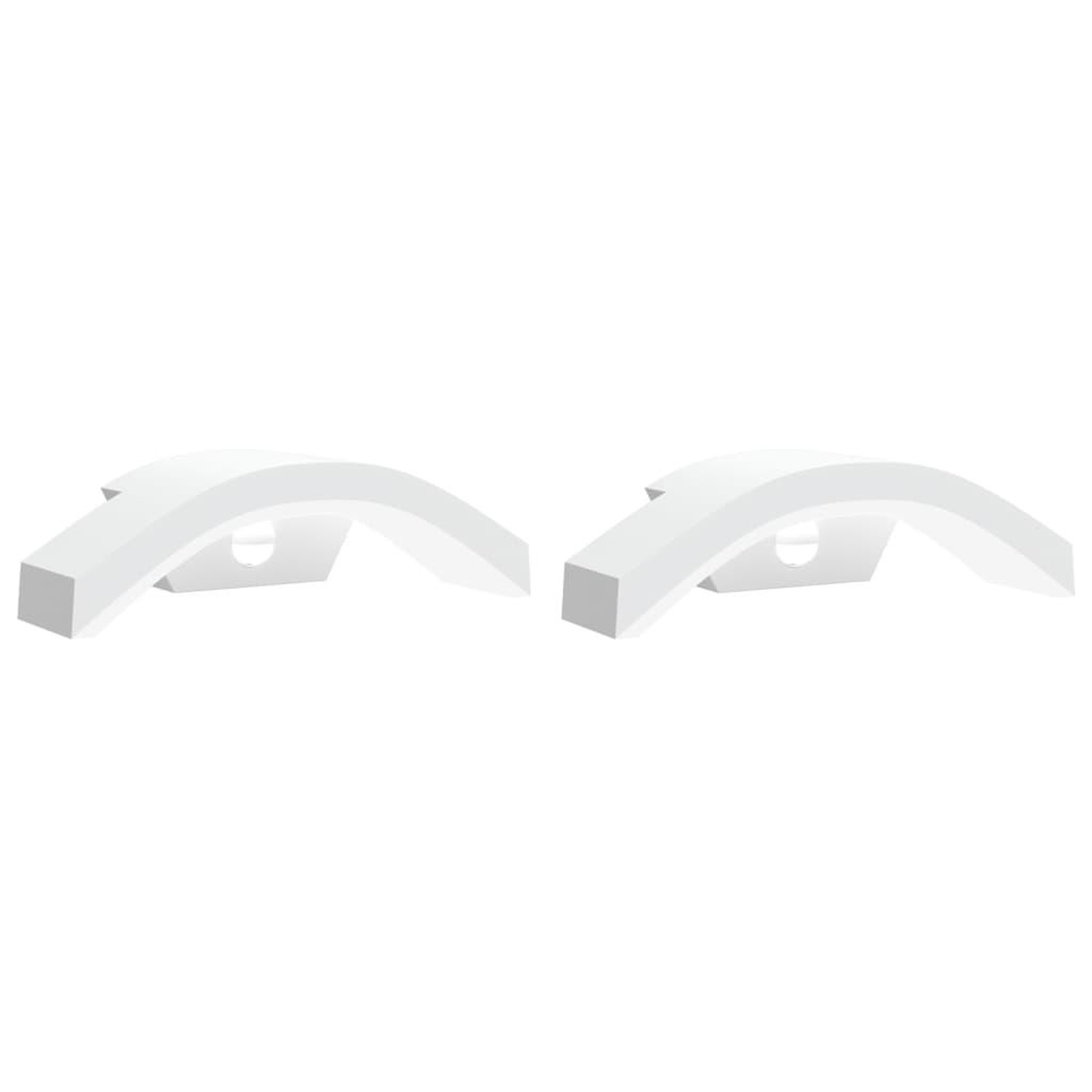 Voir la diapositive 2 : VIDAXL Appliques murales LED d'exterieur avec capteurs 2 pcs blanc