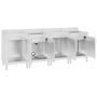 Voir la diapositive 4 : VIDAXL Evier de cuisine commercial 240x60x96 cm Acier inoxydable