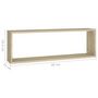 Voir la diapositive 6 : VIDAXL Etageres cube murales 2 pcs chene sonoma bois d'ingenierie