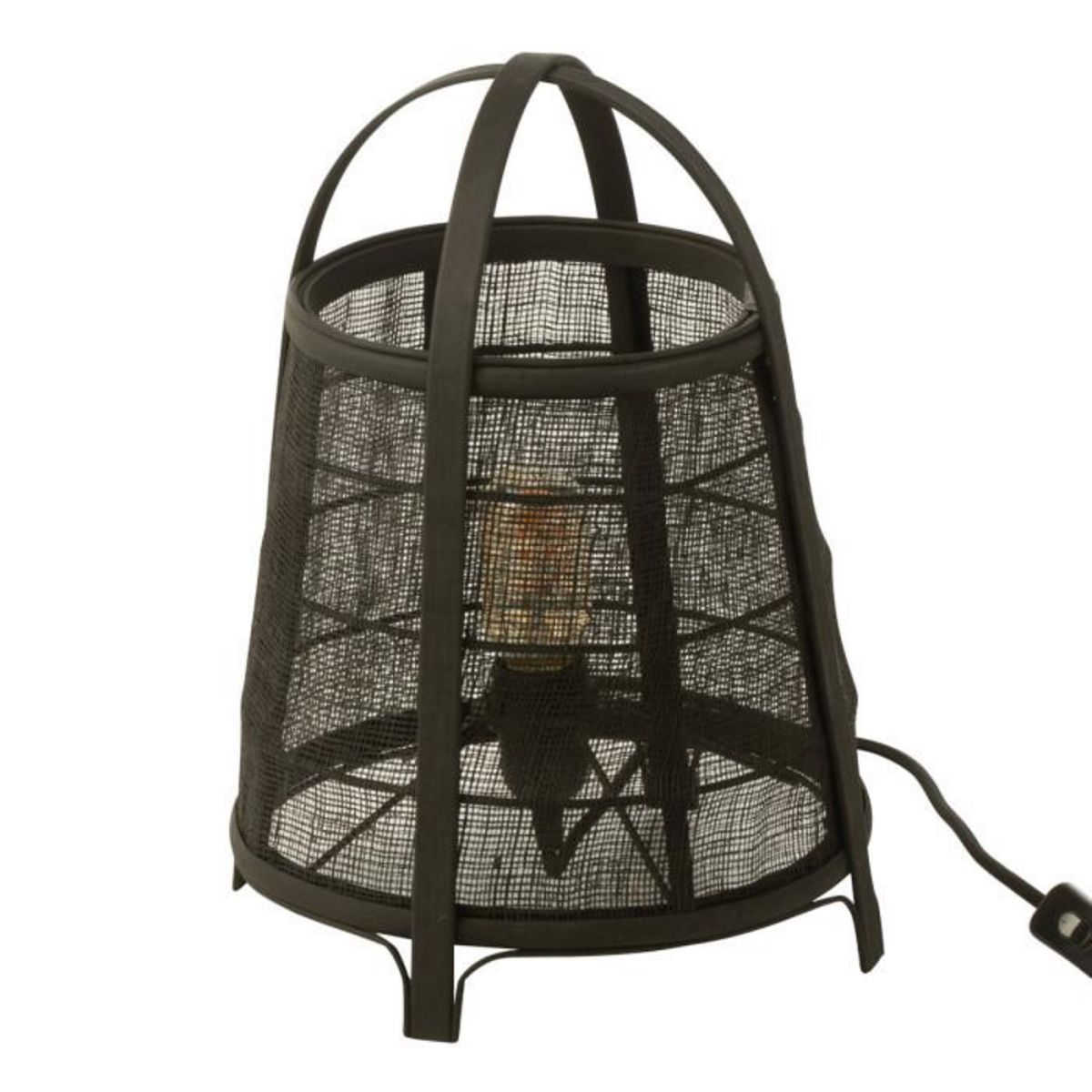 Paris Prix Lampe à Poser en Bambou  Rya  35cm Noir