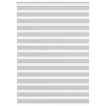 VIDAXL Store zebre gris clair largeur du tissu 160,9 cm polyester