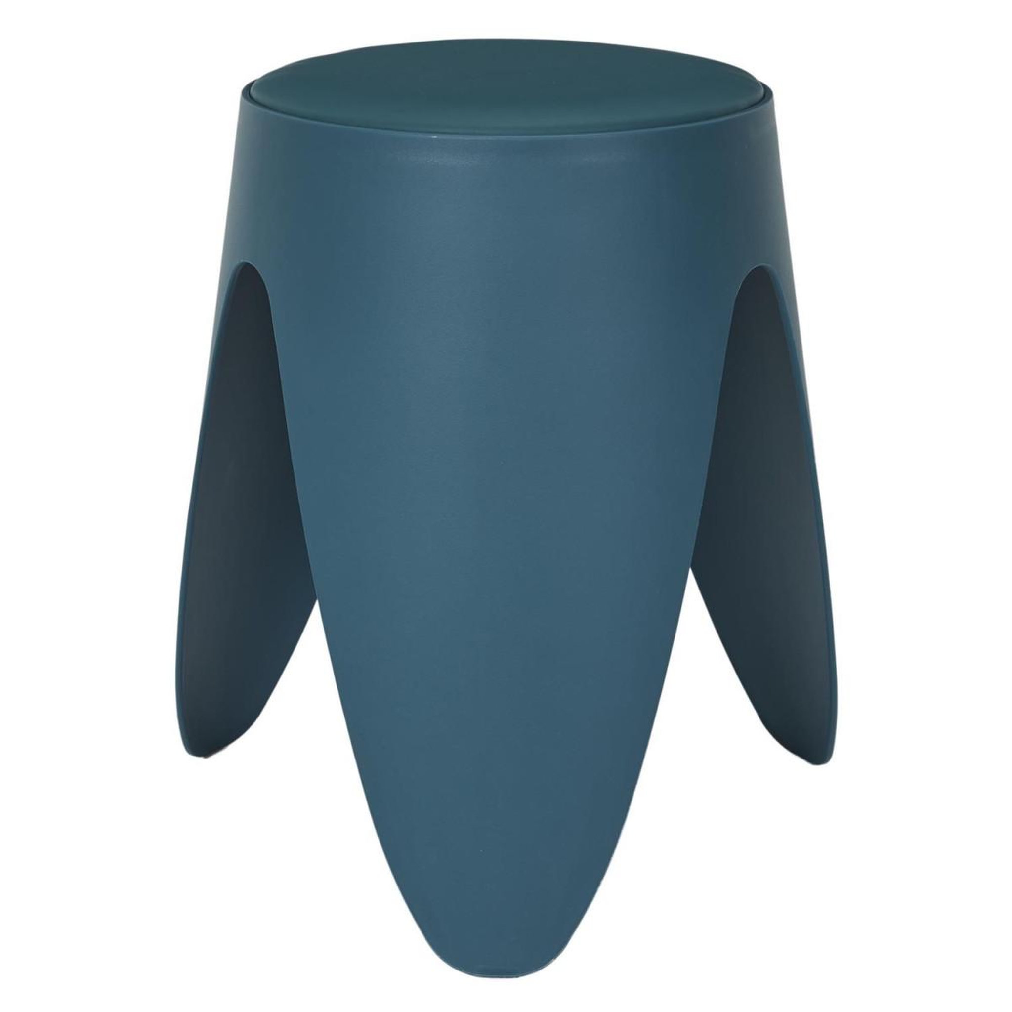 Voir la diapositive 2 : The Home Deco Factory Lot de 6 tabourets empilables  eve  46cm bleu canard