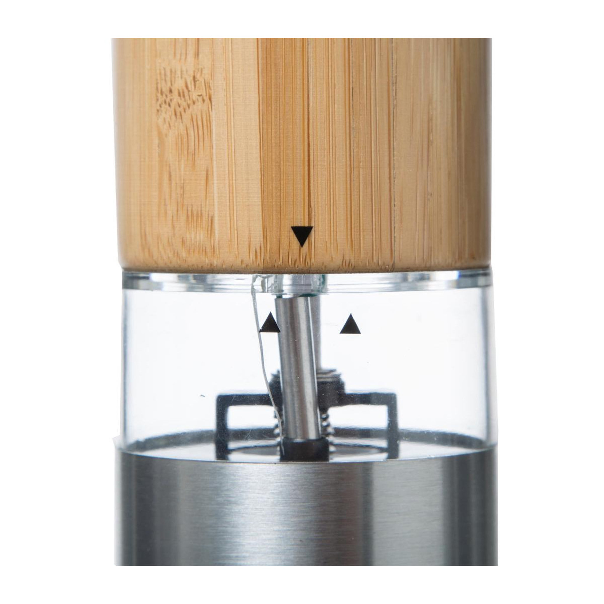Voir la diapositive 2 : Moulin sel/poivre électrique en bambou 21cm