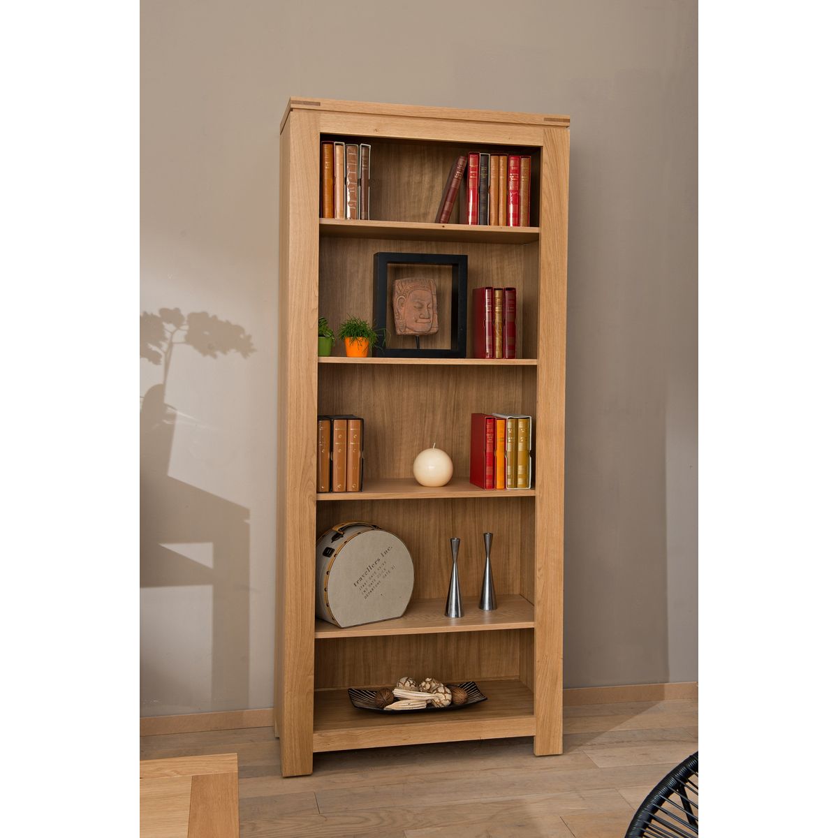 Bibliothèque BOSTON chêne clair