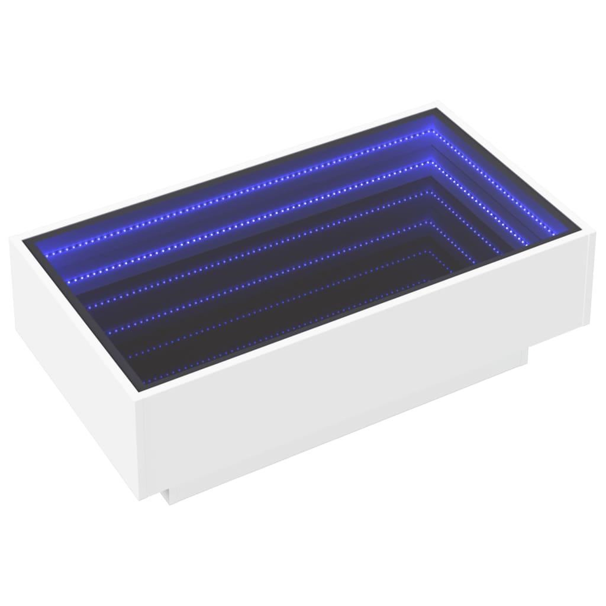 Voir la diapositive 3 : VIDAXL Table basse avec LED blanc 90x50x30 cm bois d'ingenierie
