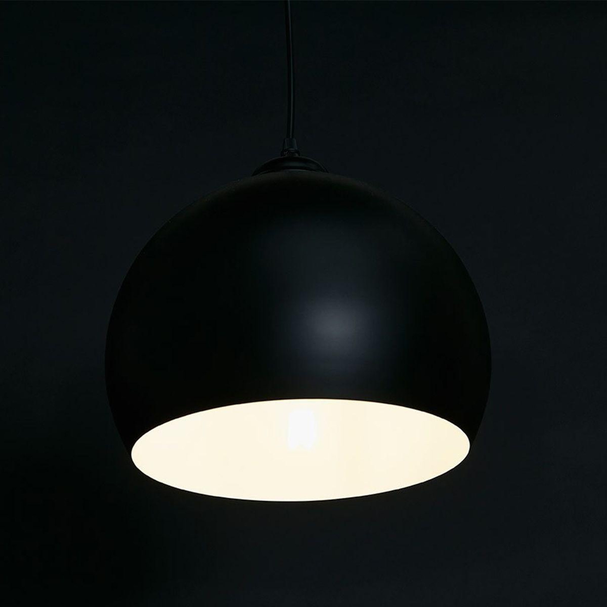 Voir la diapositive 3 : Paris Prix Lampe suspension boule design  degla  30cm noir