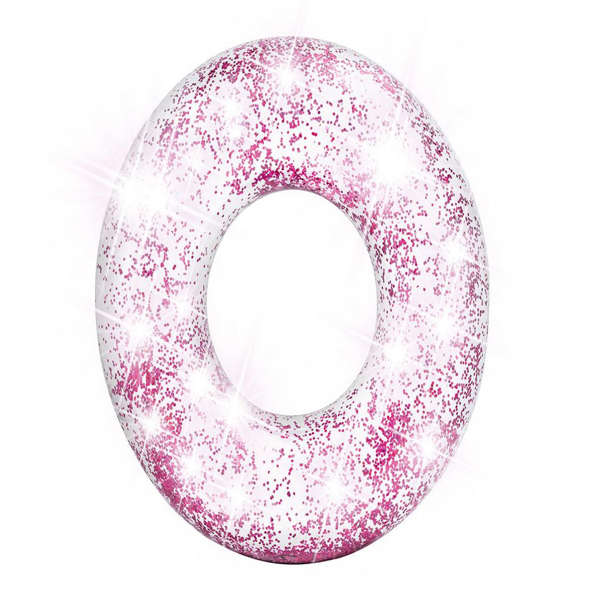 INTEX Bouée gonflable Paillettes Rose Ø 119 cm - Intex