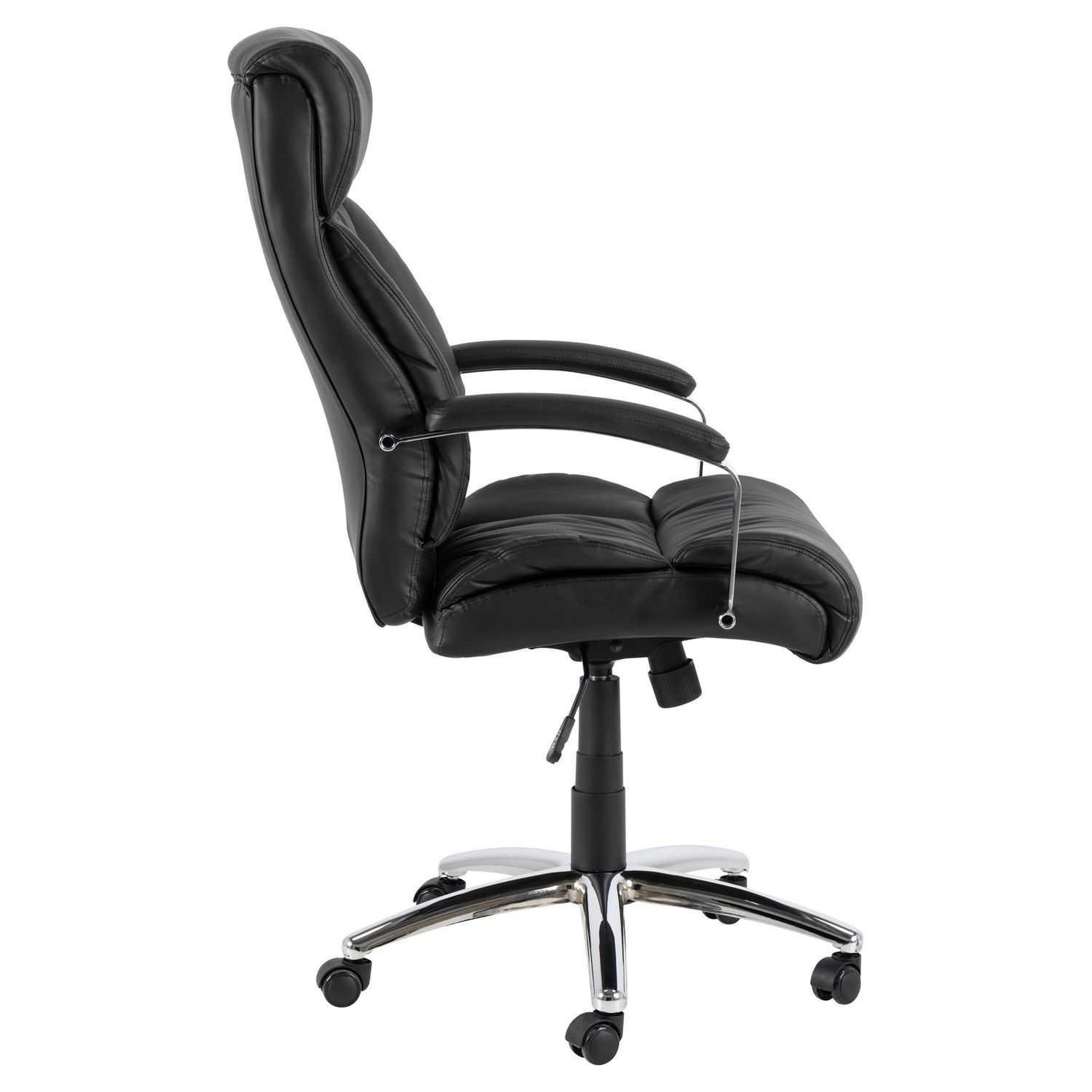Voir la diapositive 2 : TOILINUX Chaise de bureau à roulettes Ben - Noir