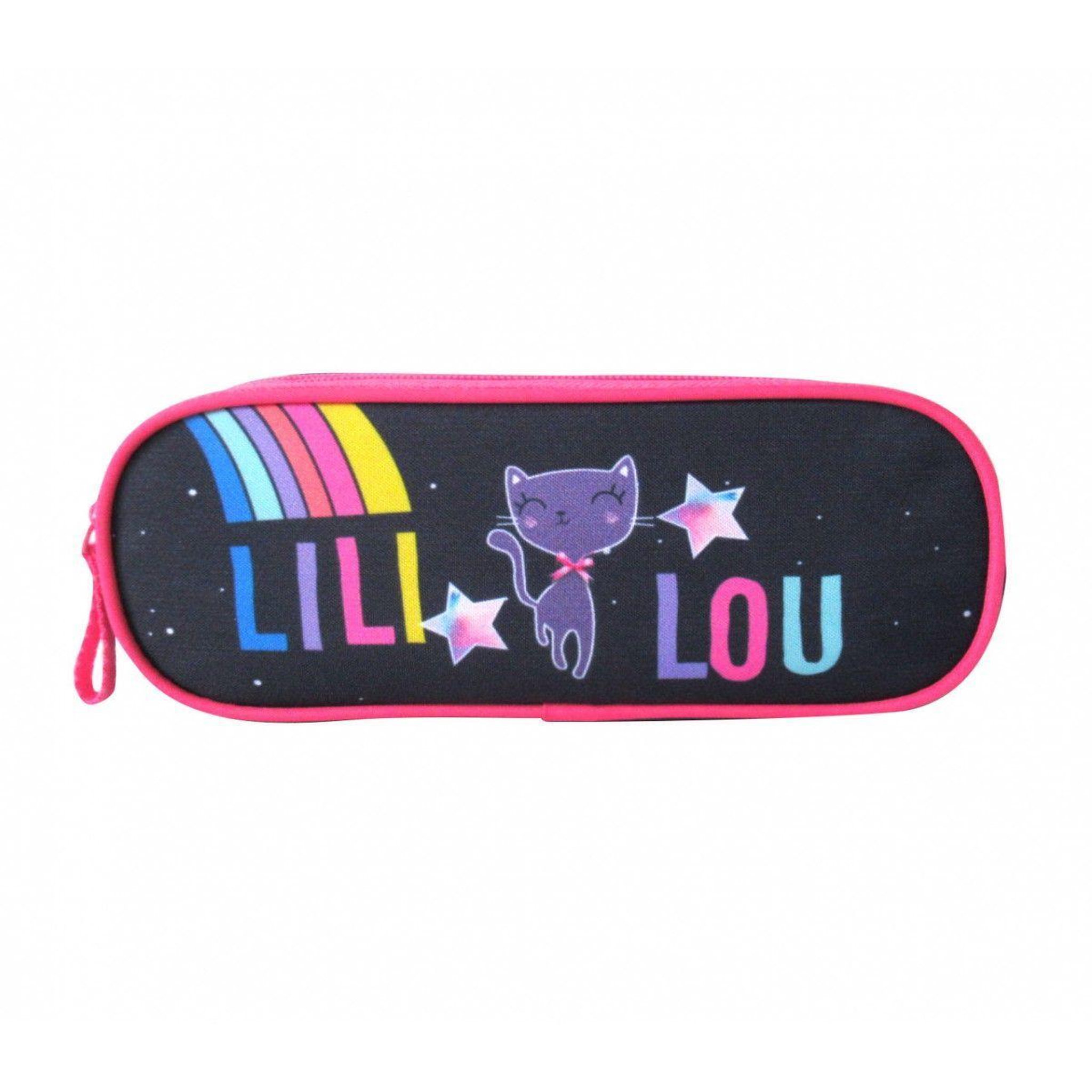 Bagtrotter Trousse scolaire 2 compartiments Lililou Bleu marine