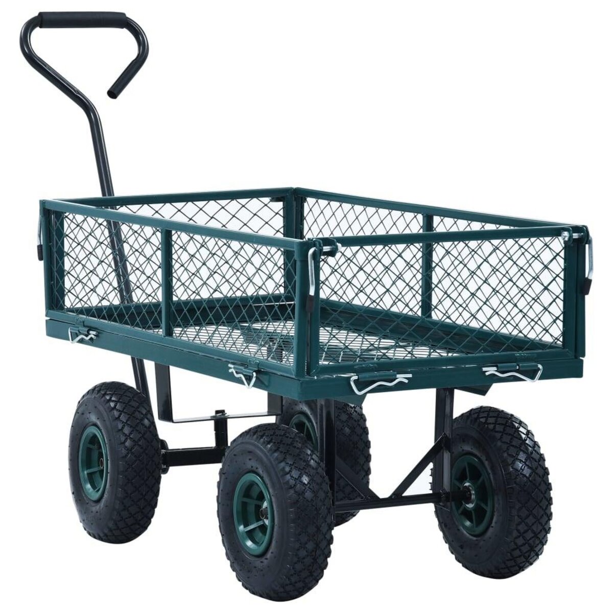 VIDAXL Chariot a main de jardin Vert 250 kg