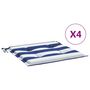 Voir la diapositive 2 : VIDAXL Coussins de chaise de jardin lot de 4 50x50x3 cm