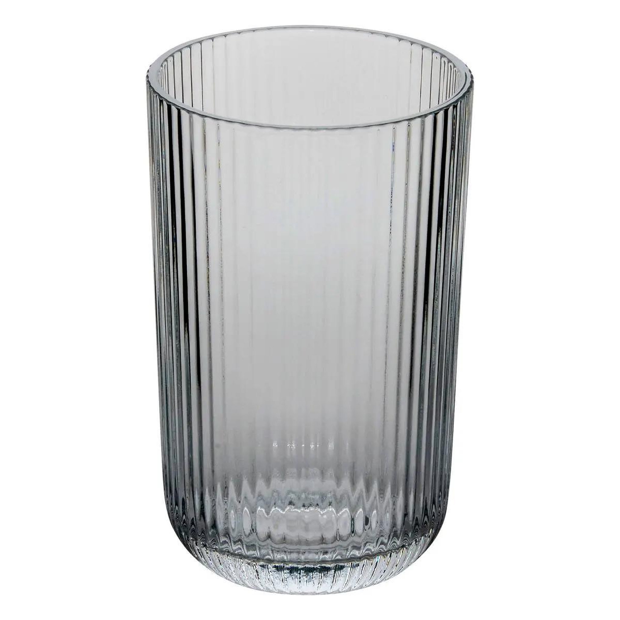 Voir la diapositive 2 : SECRET DE GOURMET Lot de 6 verres hauts strie  ema  43cl gris