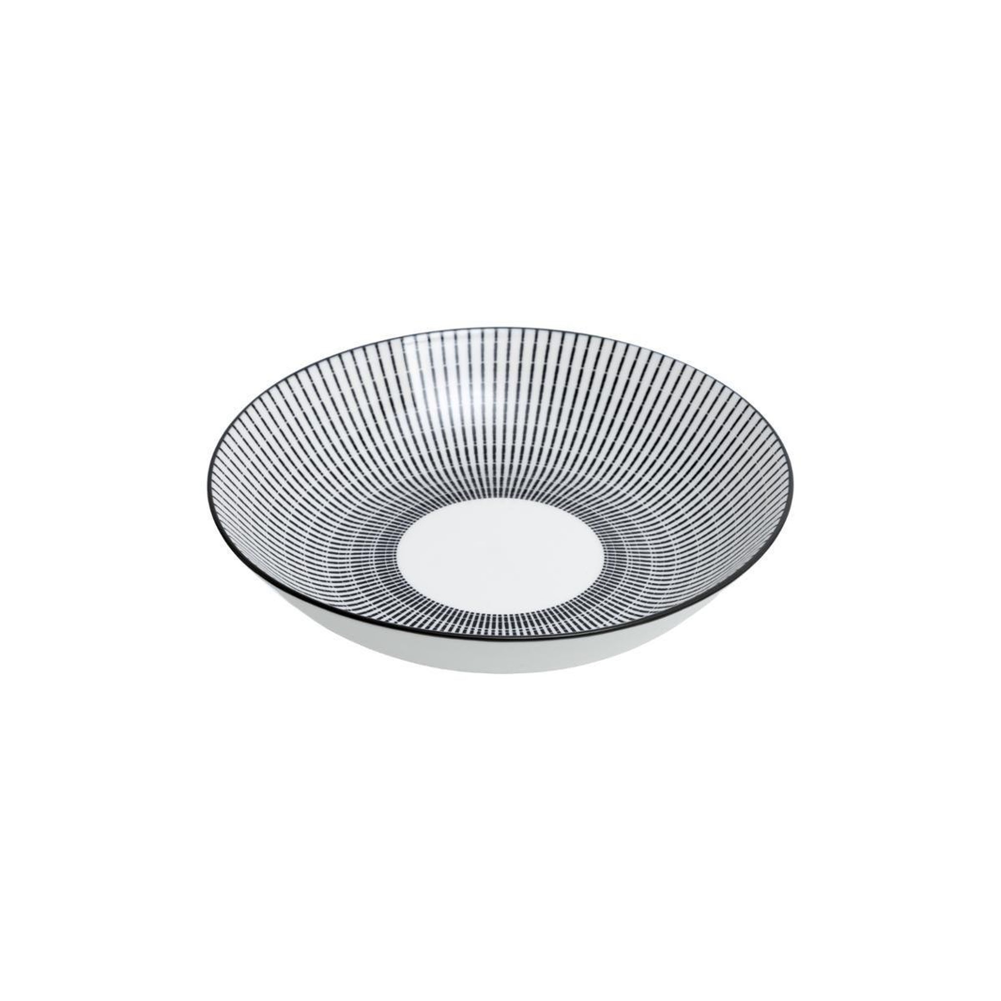 Voir la diapositive 5 : SECRET DE GOURMET Service de Table 18 Pièces  Lunis  27cm Noir & Blanc