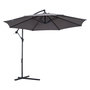 Voir la diapositive 1 : OUTSUNNY Parasol déporté octogonal inclinable manivelle pied acier Ø 3 x 2,5H m gris