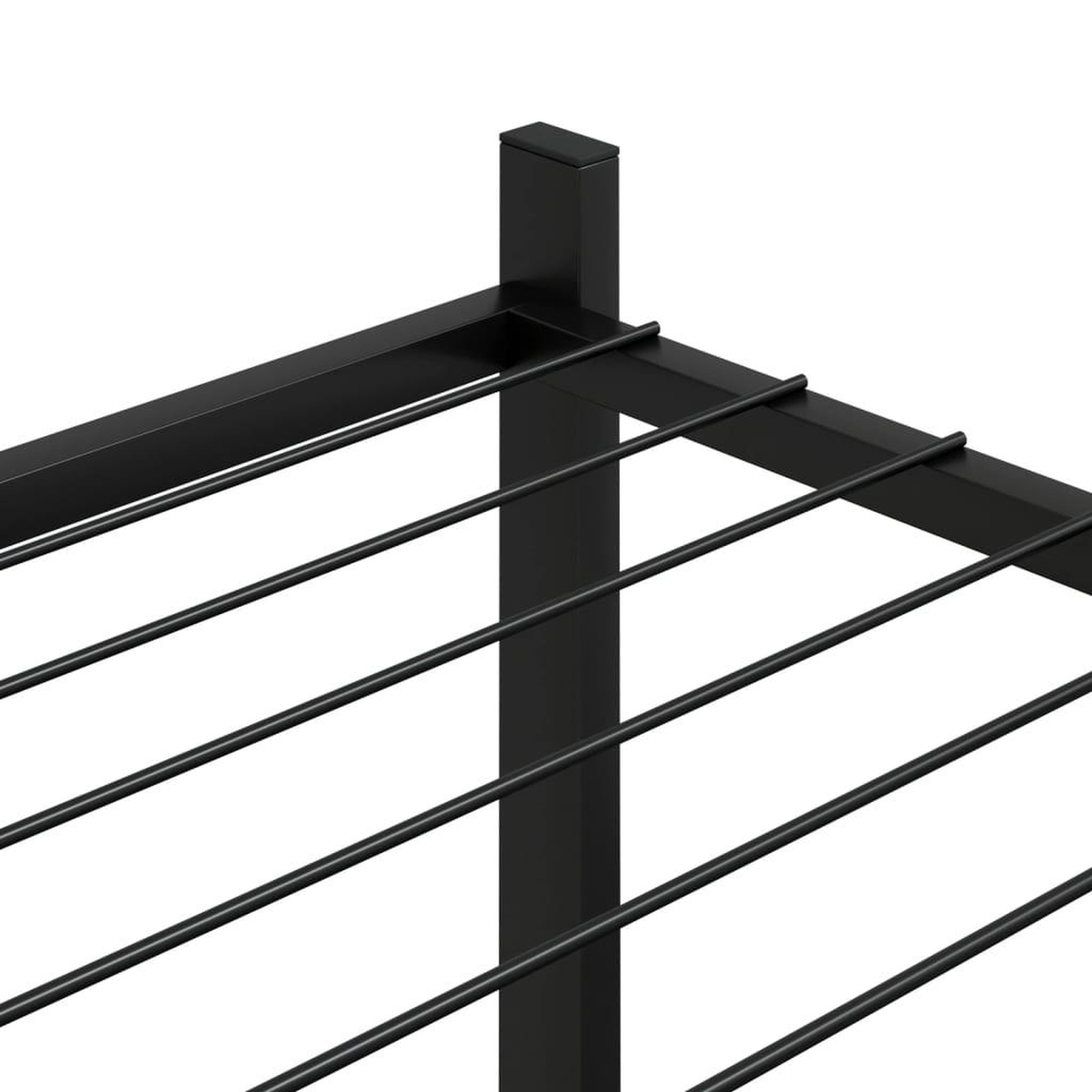 Voir la diapositive 5 : VIDAXL Jardiniere avec roues 83x25x83,5 cm Noir Fer