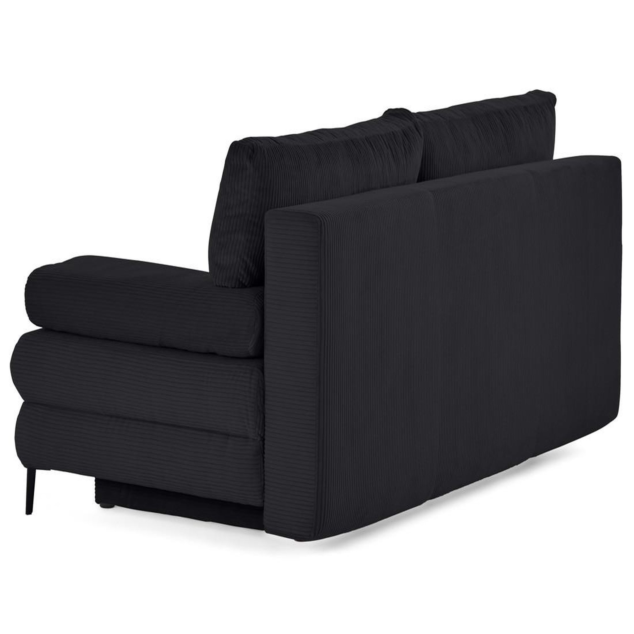 Voir la diapositive 6 : BEST MOBILIER Elton - canapé 3 places convertible avec coffre en velours côtelé