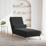 Voir la diapositive 3 : VIDAXL Chaise longue de massage avec traversin noir velours