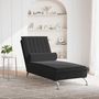 Voir la diapositive 3 : VIDAXL Chaise longue de massage avec traversin noir velours