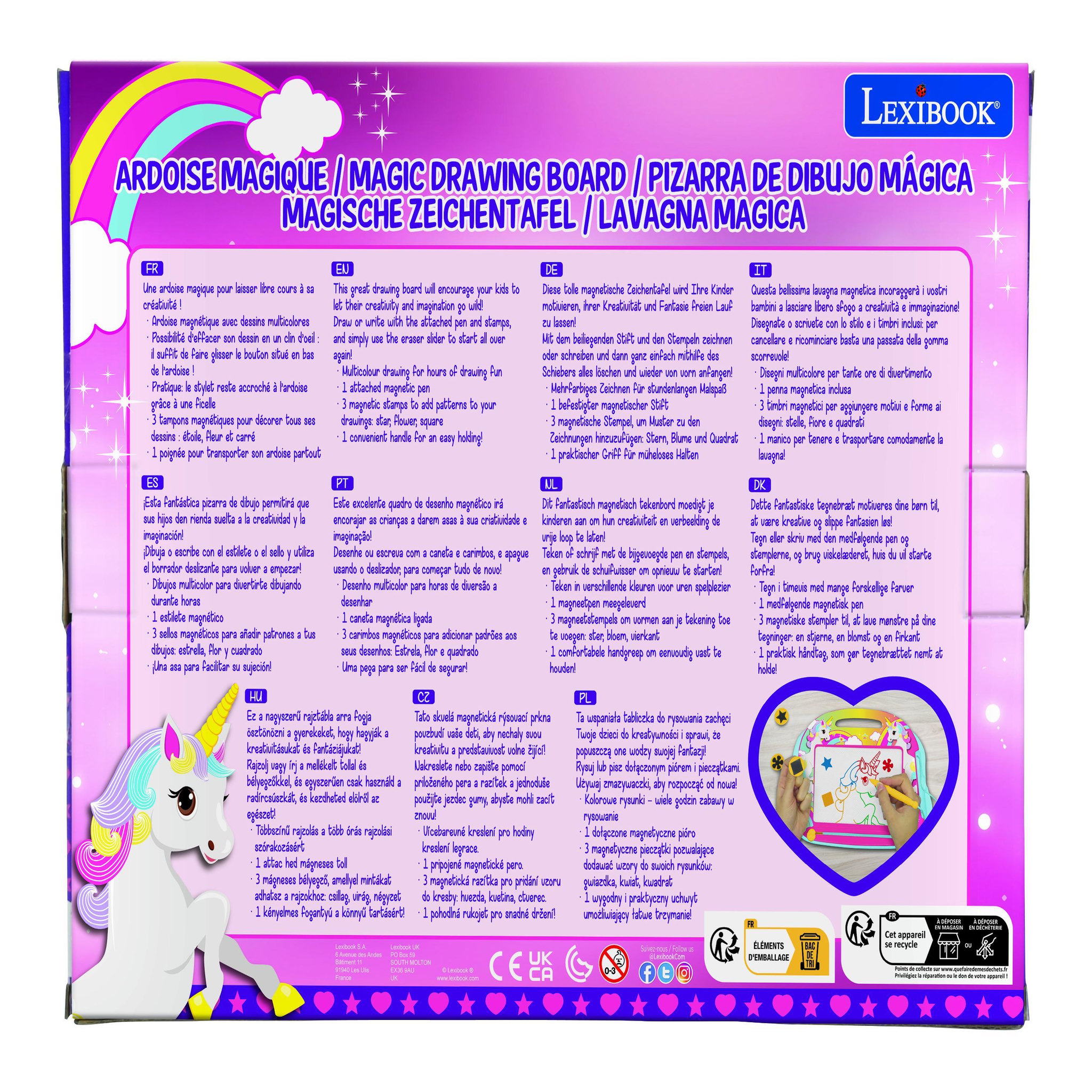 Voir la diapositive 6 : Lexibook Ardoise Magique Licorne