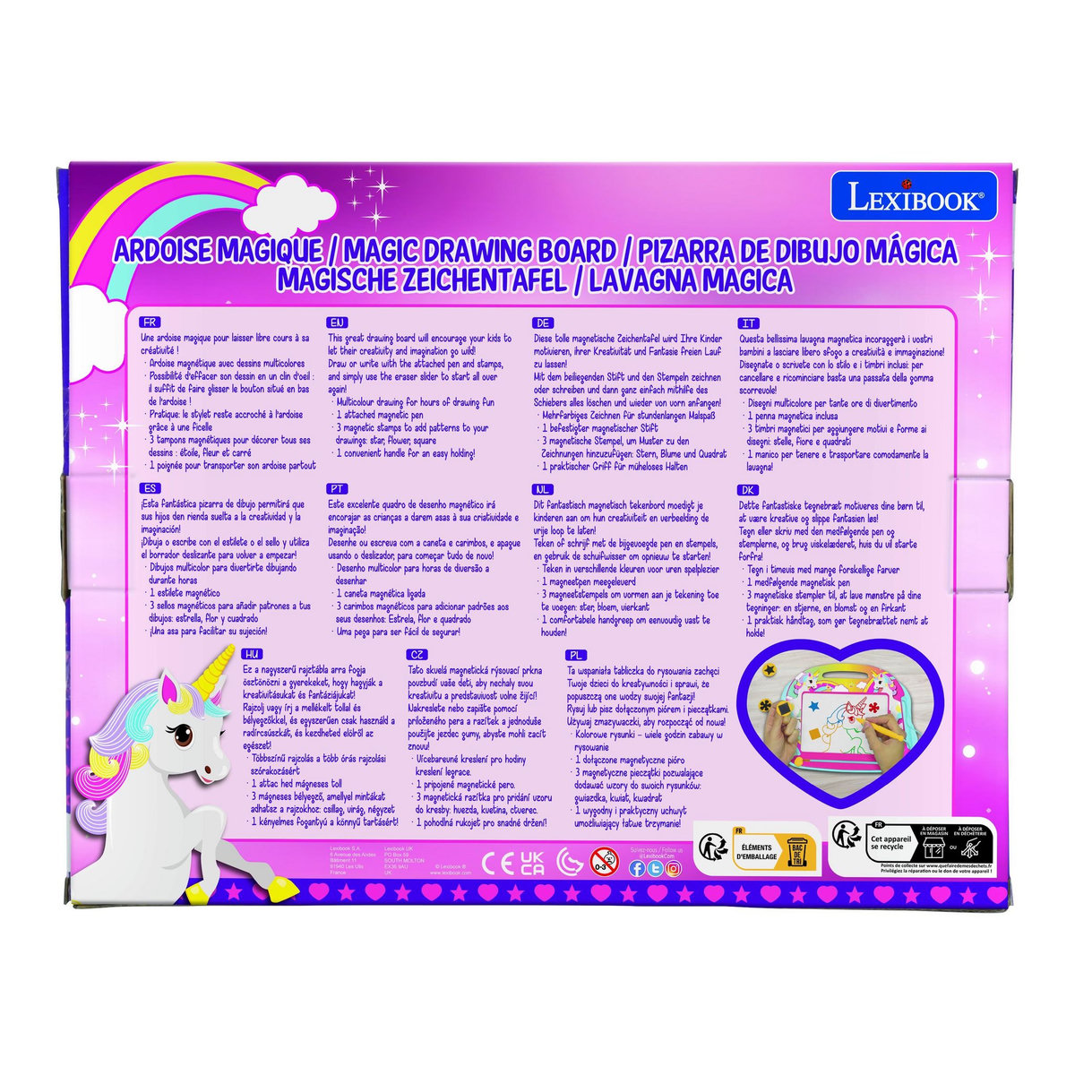 Lexibook Ardoise Magique Licorne