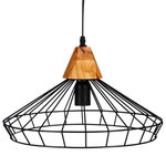 ATMOSPHERA Lampe Suspension en Métal  Plavy  38cm Noir