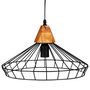 Voir la diapositive 1 : ATMOSPHERA Lampe Suspension en Métal  Plavy  38cm Noir