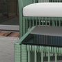 Voir la diapositive 5 : OUTSUNNY Salon de jardin 4 places 4 pièces style colonial table basse coussins inclus résine tressée filée aspect rotin vert