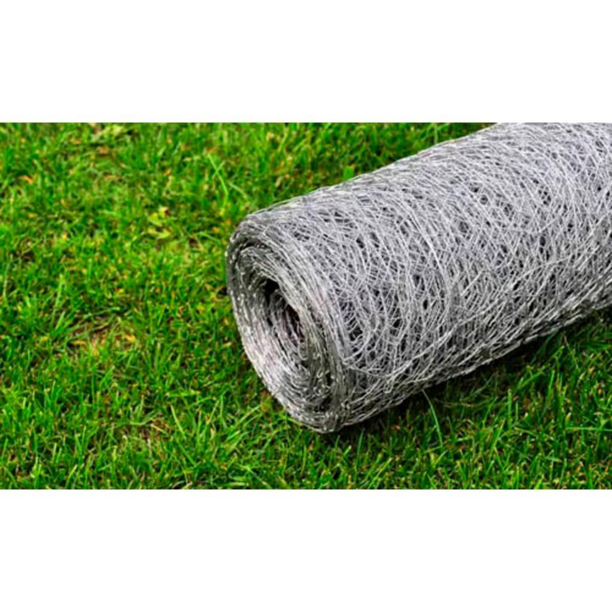 VIDAXL Grillage pour voliere Acier galvanise 25 x 1 m Argente